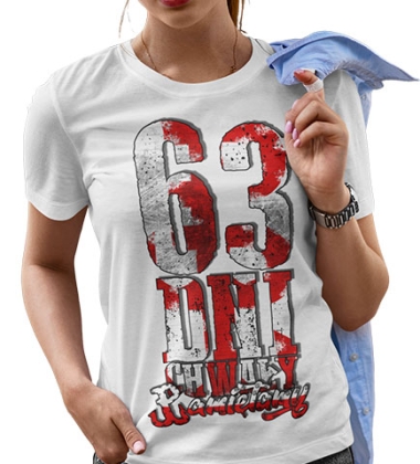 DAMSKA KOSZULKA TERMOAKTYWNA 63 DNI CHWAŁY PAMIĘTAMY